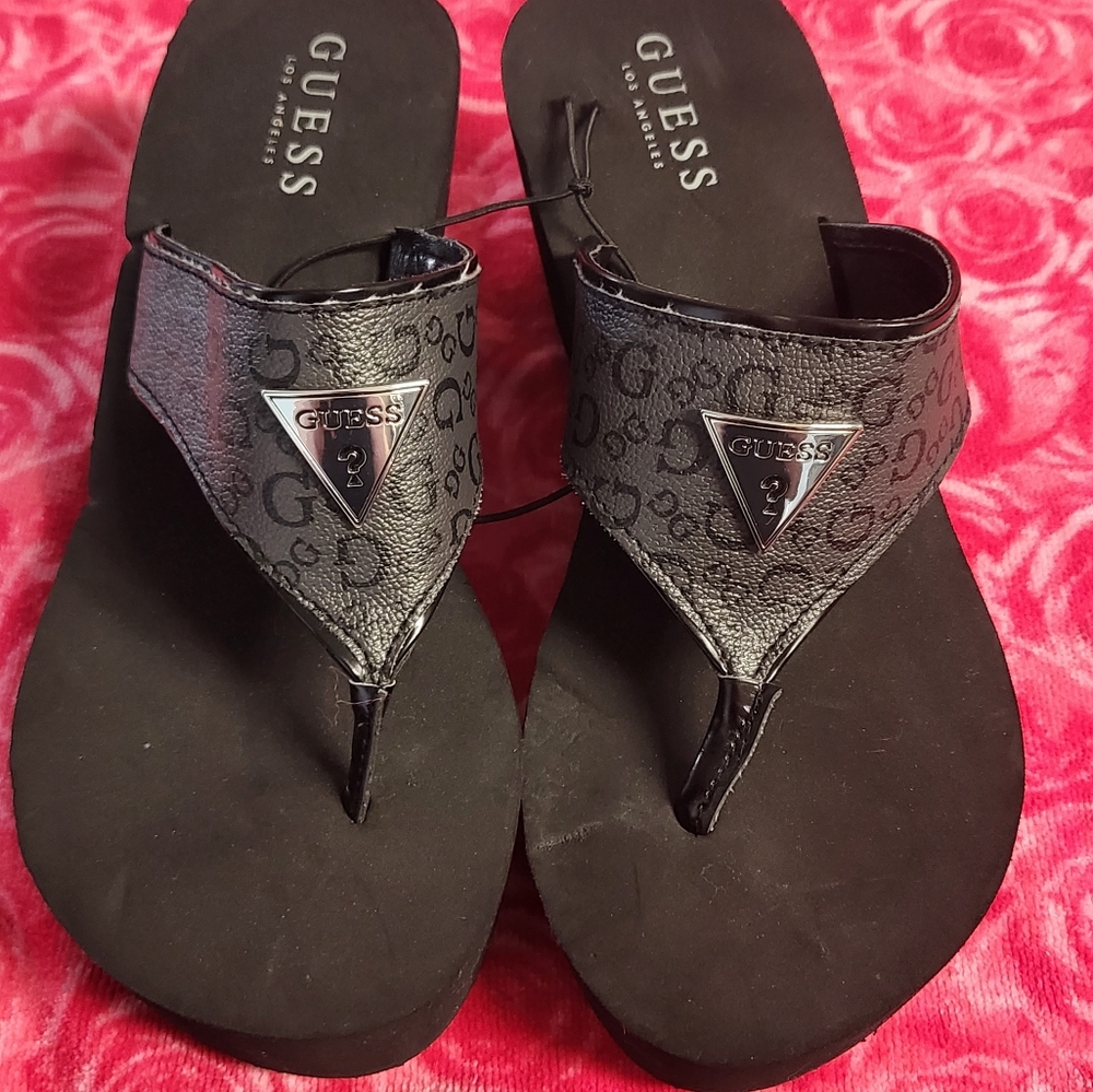 GUESS - wedge sandals size 8
